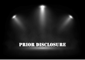 Prior Disclosure